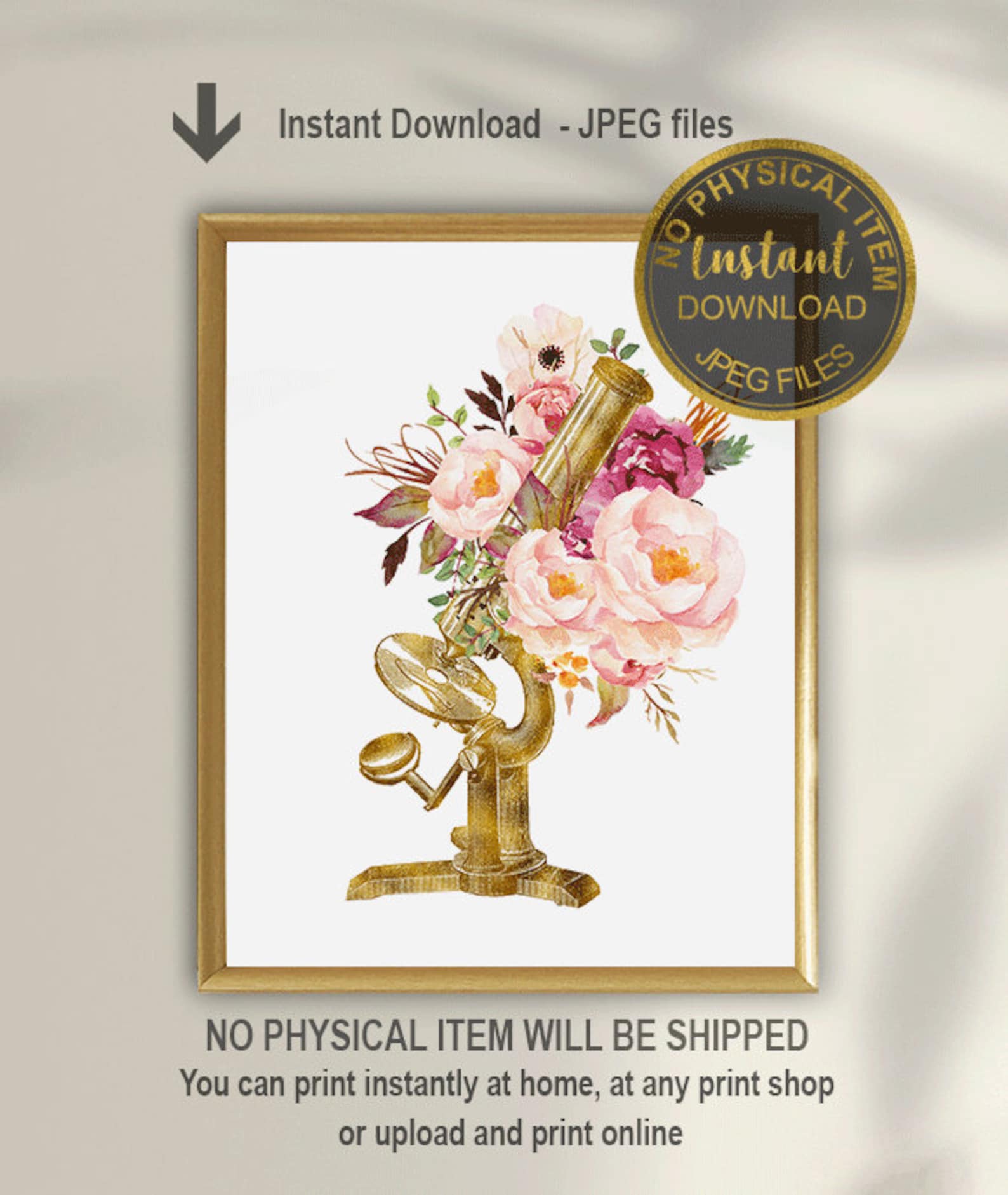 Medical Art Print Microscope Art Print Science Art Biology | Etsy