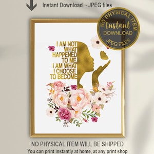 I Am Not What Happened To Me, Therapist Gift, Psychology Gifts, Psychology Quote, Social Work Gift, Psychologist Gift, Psychologist Office