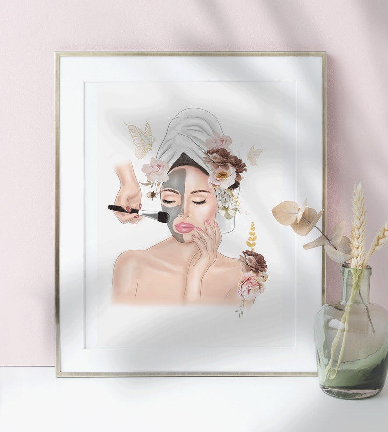 Spa Wall Art Spa Décor Beauty Salon Printable Art Salon Etsy