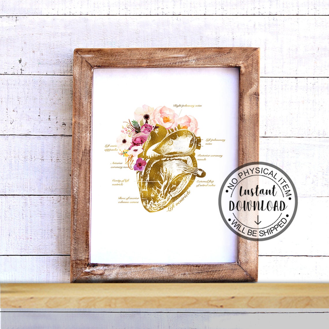Heart Art Print Heart Wall Decor Doctor Office Wall Art - Etsy