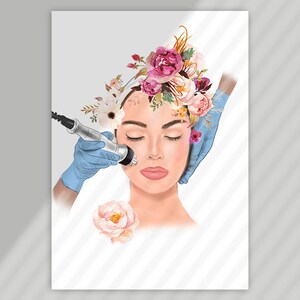 RF-terapidekor: Medicinsk spa-konst utskrivbar (digital nedladdning) bild 3