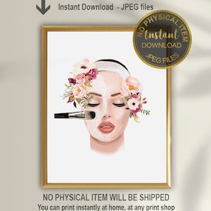 beauty salon decor, medical spa, skincare poster, Med Spa Wall Art, Esthetician Gift, Skin Care Art