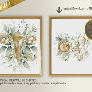 Midwife Office Decor, Midwife Gift, Doula Gift, Uterus Art, Birth Artwork, Doula Decor, Midwife Graduation Gift, Pregnancy Gift, Doula Art