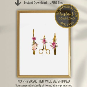 Regalo dermatólogo, Herramientas dermatólogos, Decoración de la oficina dermatal, Regalo de graduación, Regalo de Estética, Regalo de Terapeuta de Belleza, Imprimible