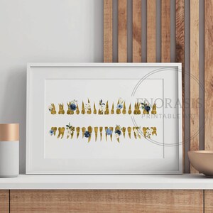 Floral Tooth Anatomy Poster, Teeth Chart Printable, Dentist Office Decor, Dental Hygienist Gift, Dental Student Print, Digital Download image 3