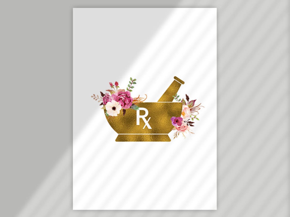 Mortar and Pestle Print Pharmacist Gift Pharmacy Student - Etsy
