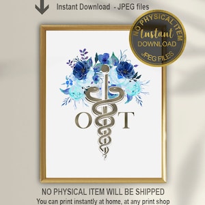 OT Caduceus Art Occupational Therapist Gift Medical - Etsy