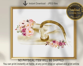 Ultrasonic Cavitation Therapy Art Print | Body Sculpting Poster for Esthetician, Medical Spa Decor, Printable Wall Art