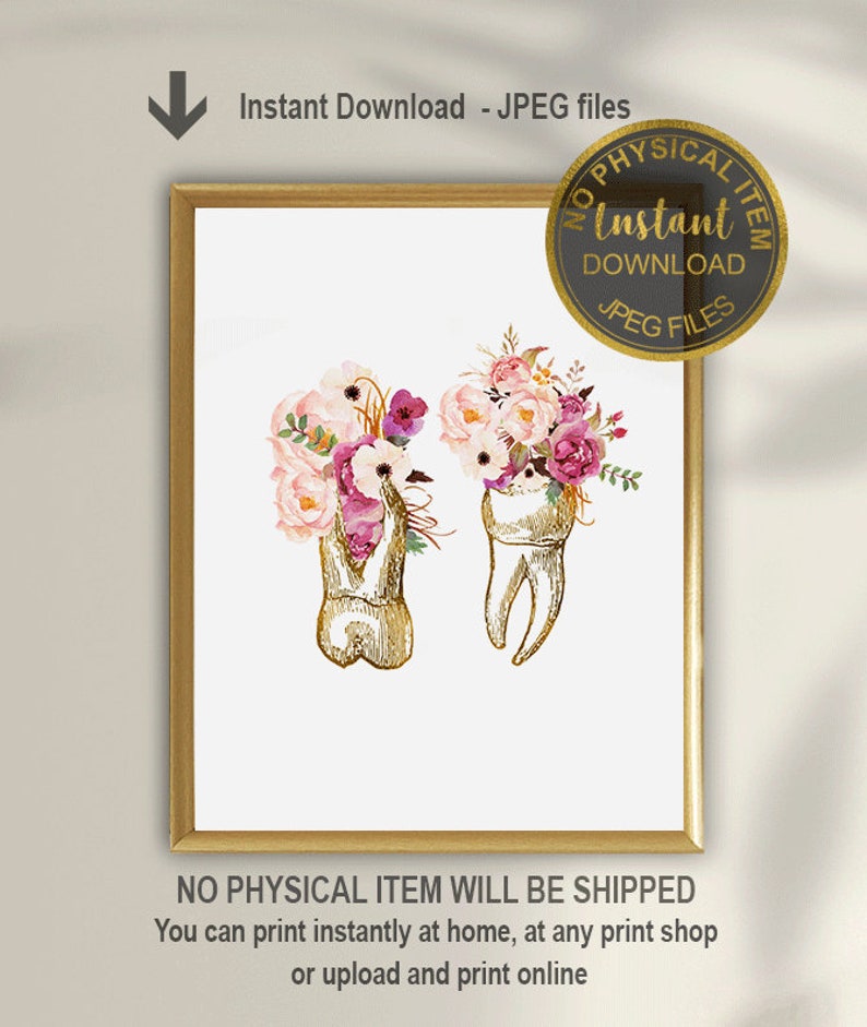 Tooth Art Dental Decor Dental Art Dentist Decor Dental Etsy