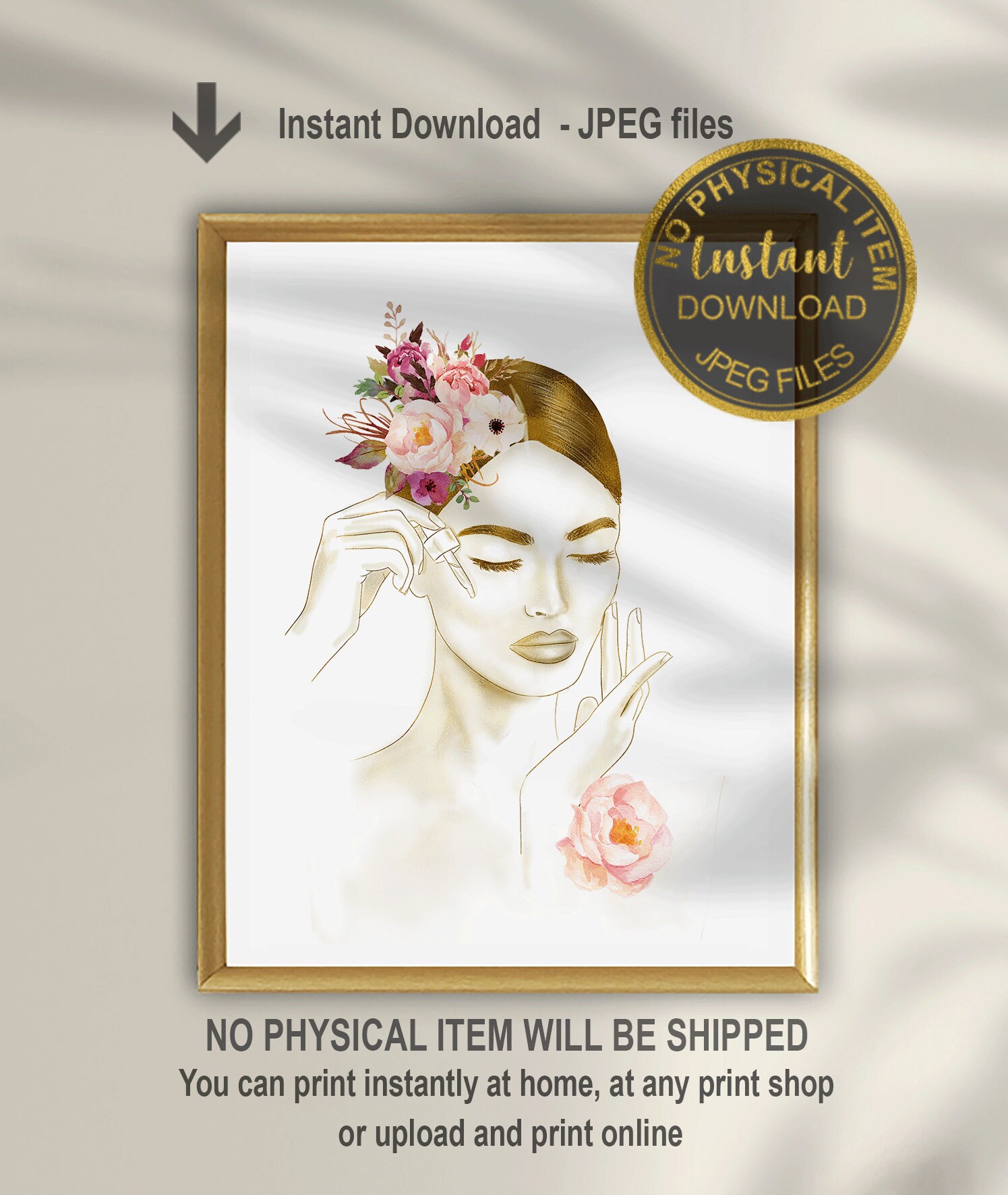 Skin Care Art Print, Esthetician Wall Art, Skin Clinic Decor, Facial Treatments, Spa Facials Poster, Medical Spa Art, Spa Poster, Printable