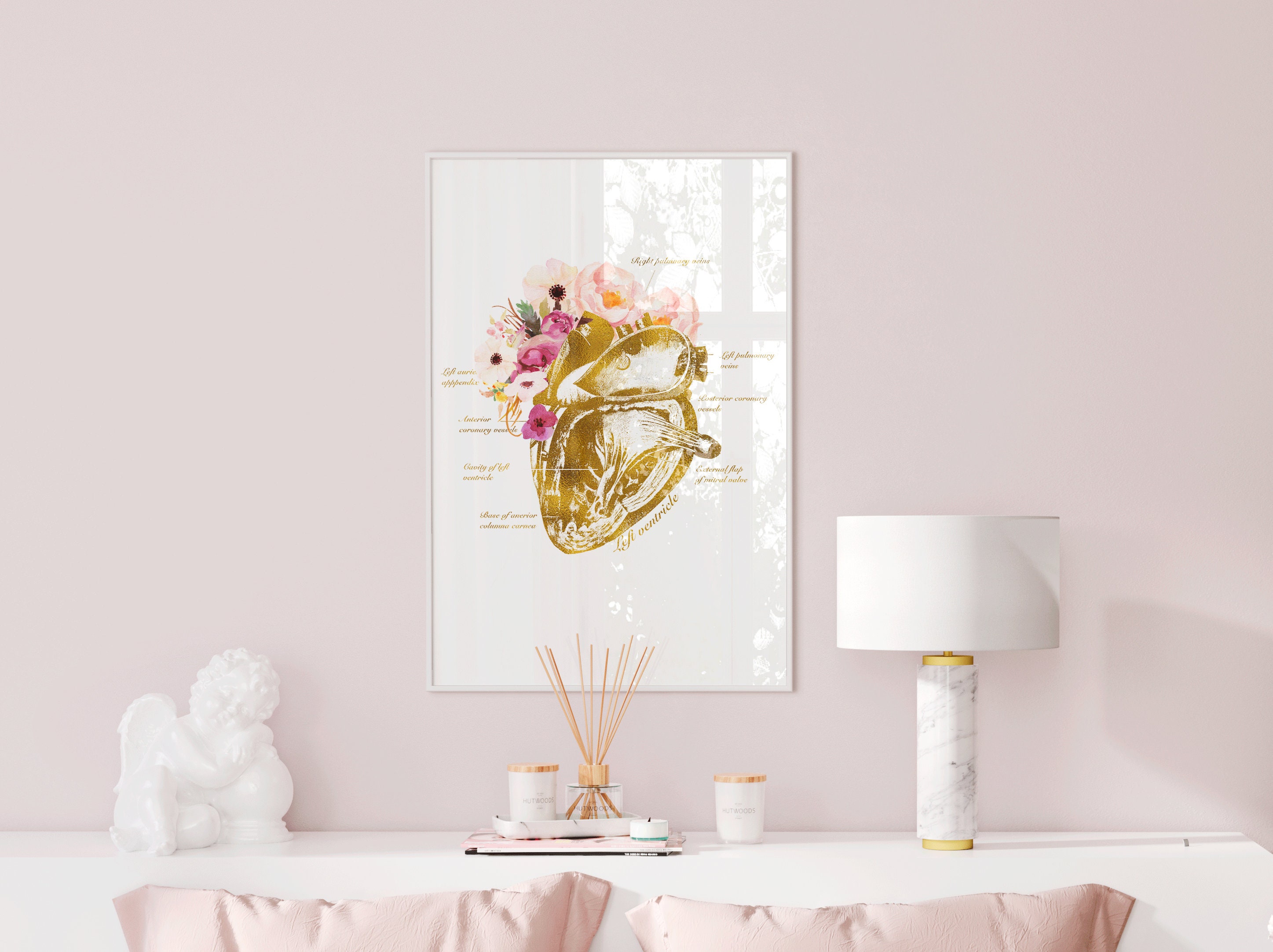 Heart Art Print, Heart Wall Decor, Doctor Office Wall Art, Medicine ...
