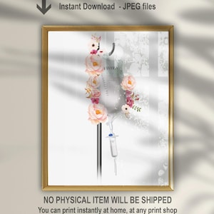 Iv drip Poster, iv infusion therapy, Vitamin Therapy Print, Medspa Decor, Wellness Studio Decor,  Printable, Medica Spa Art