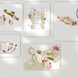 Decoración de pared imprimible con arte de flebotomía, regalo para enfermeras y técnicos de flebotomía, dibujo de venas del brazo para venopunción, ilustración médica para extracción de sangre