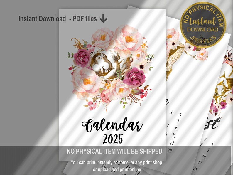 Midwife 2025 Printable Calendar Monthly Midwiferythemed Calendar