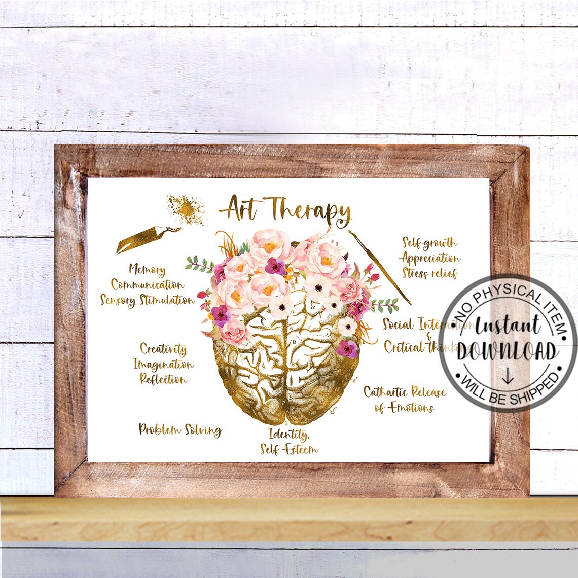 Art Therapist Gift, Art Therapy Wall Art, Mental Health Office Decor ...