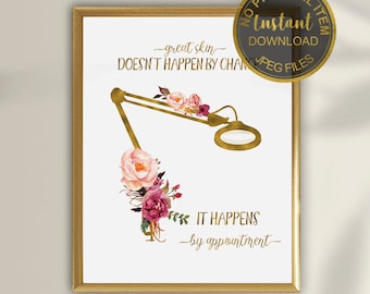 Skincare Quote Art Print | Esthetician Wall Decor for Beauty Salon & Spa, Skincare Professional Poster, Printable Facial Studio Art