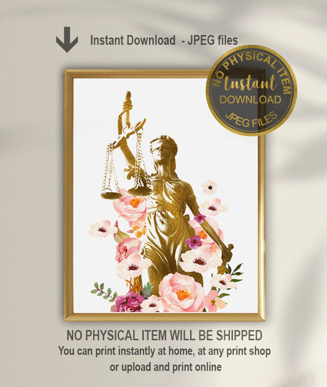 Lawyer Gift Art, Lawyer Art, Lawyer Office Decor, Justice Art Print