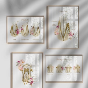 Detailreiches Wandbild für die moderne Einrichtung von Zahnärzten und Arztpraxen, perfekt als Geschenk für Zahnärzte