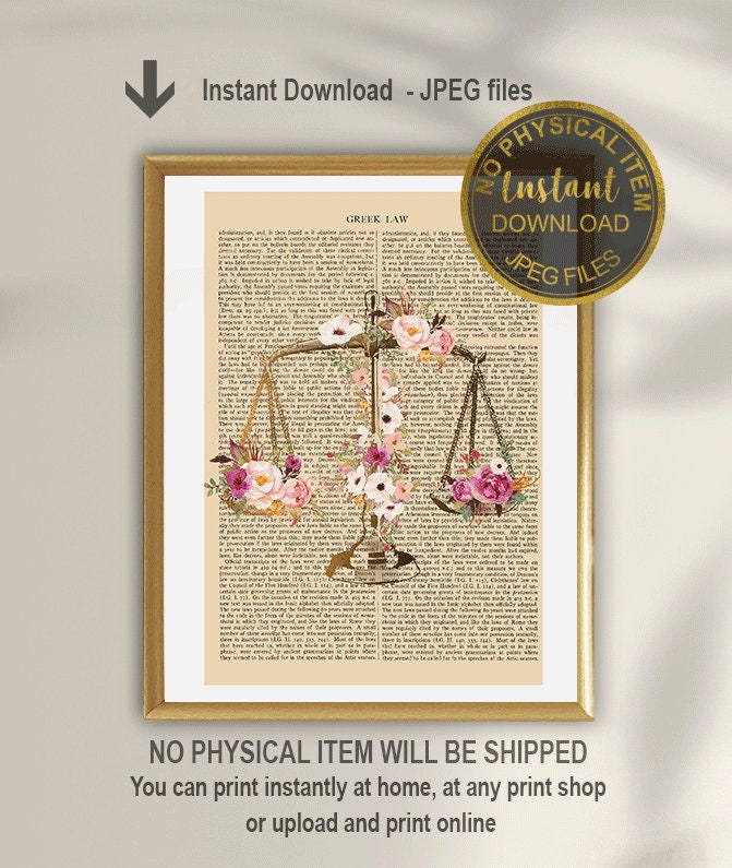 Scales of Justice, Dictionary Art, Lawyer Gift, Lawyer Decor, Attorney Gift, Lawyer Graduation Gift, Law School Graduation, Lawyer Art