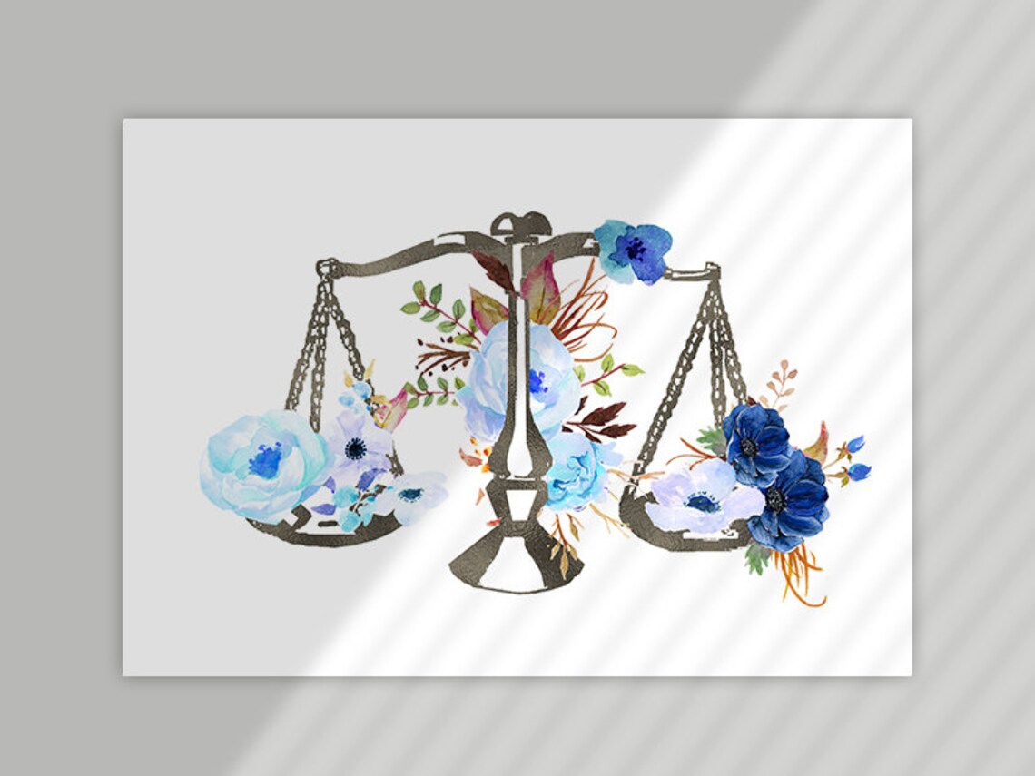 Lawyer Art Lawyer Office Decor Scale of Justice Art Law Etsy