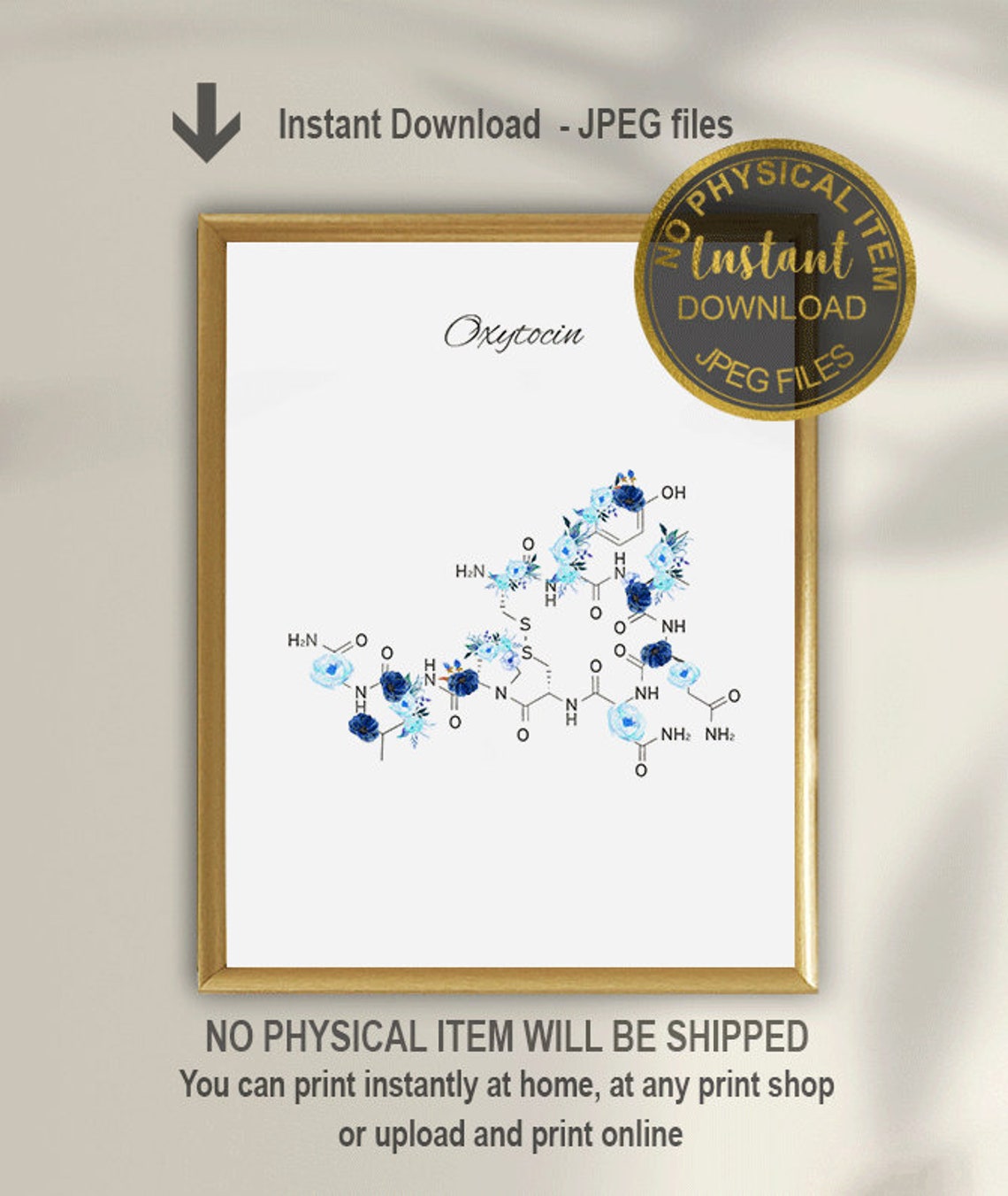 Oxytocin Molecule Art Oxytocin Art Oxytocin Poster Science | Etsy