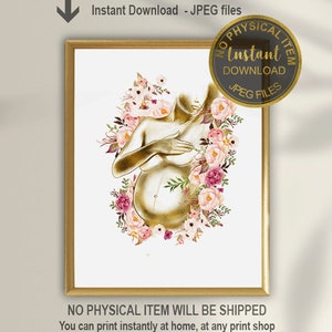 Pregnancy Gift Expecting Mom Gift Medical Art Gynecology Etsy