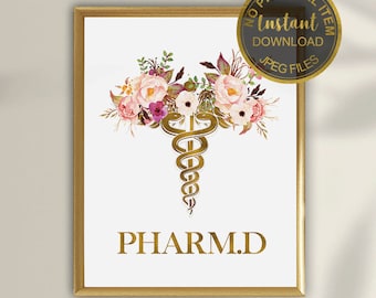 Doctor of Pharmacy Gift, PharmD Gift, PharmD Student Graduation Gift, Pharmacy Gift, Pharmacist Gift, Pharmacy Grad Gift, PHARMD Caduceus