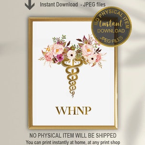 WHNP 02 - Watercolor OB Nurse Practitioner gift Women's Health Nurse Practitioner 8.5 x 11 print Nurse Graduation gift WHNP Gift