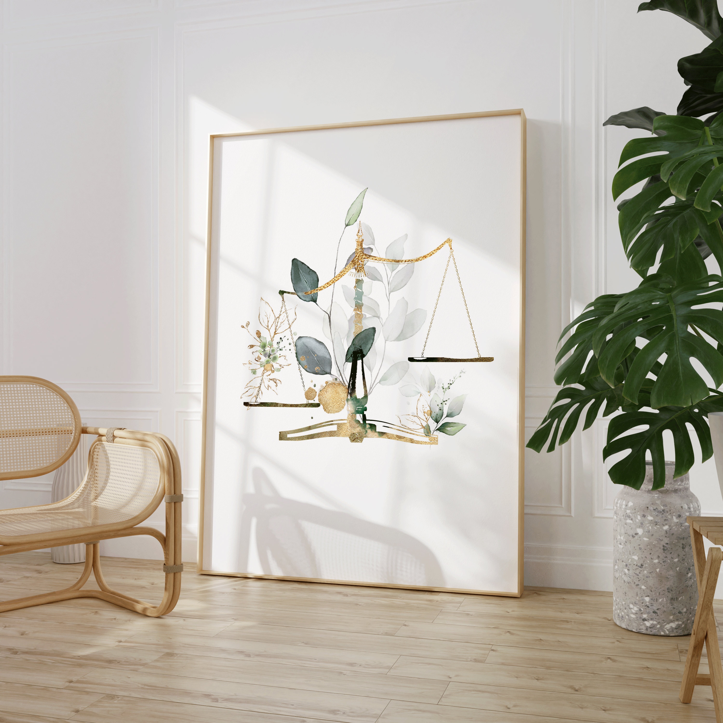 Scales of Justice Art Print | Lawyer Office Wall Art, Law School ...