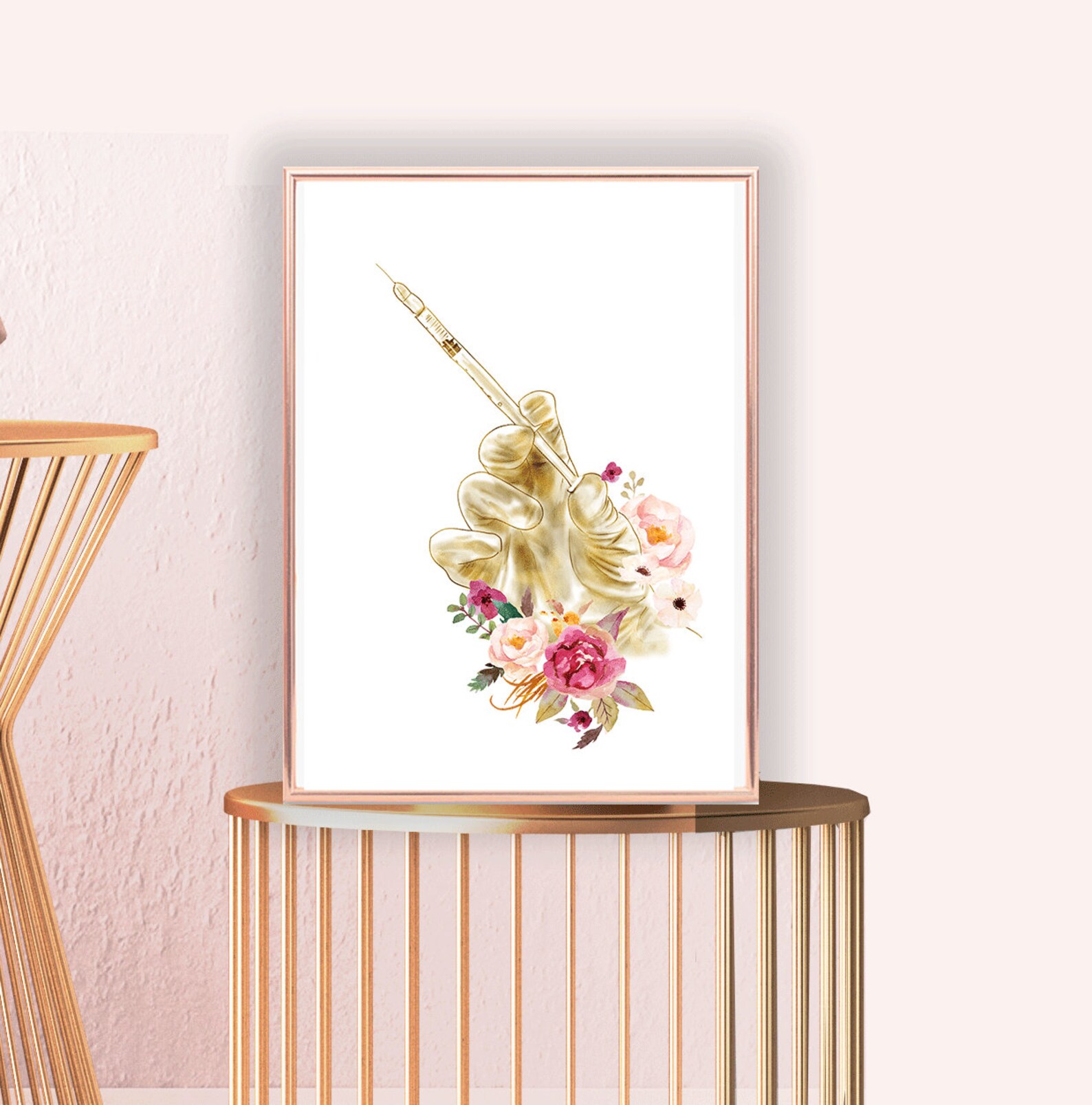 Nurse Art Syringe Art Print Nurse Office Wall Art Etsy