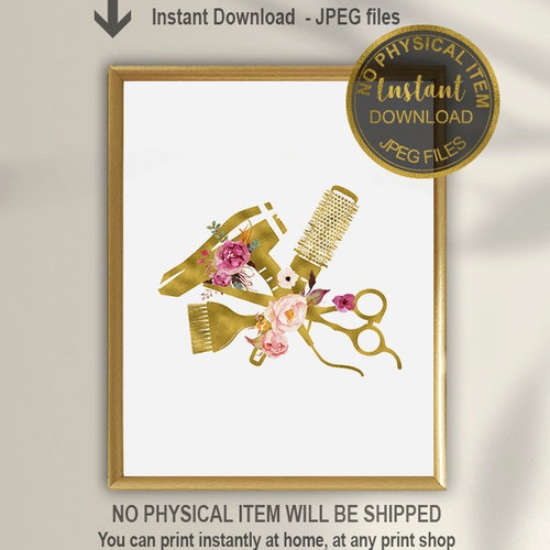 Hair Salon Decor Beauty Salon Wall Decor Hairdresser Gift Etsy