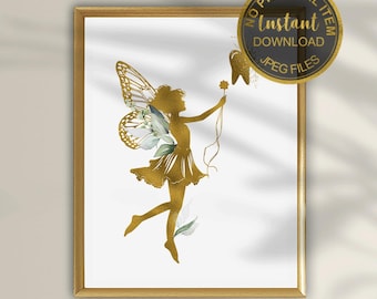 Tooth Fairy Art Print, Kids Dentist Decor, Children Dentist Poster, Cute Dental Wall Art, Pediatric Dental Print