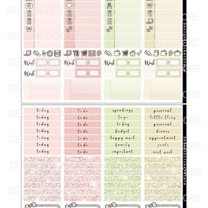EASTER BUNNY Printable Planner Stickers/easter Stickers for | Etsy