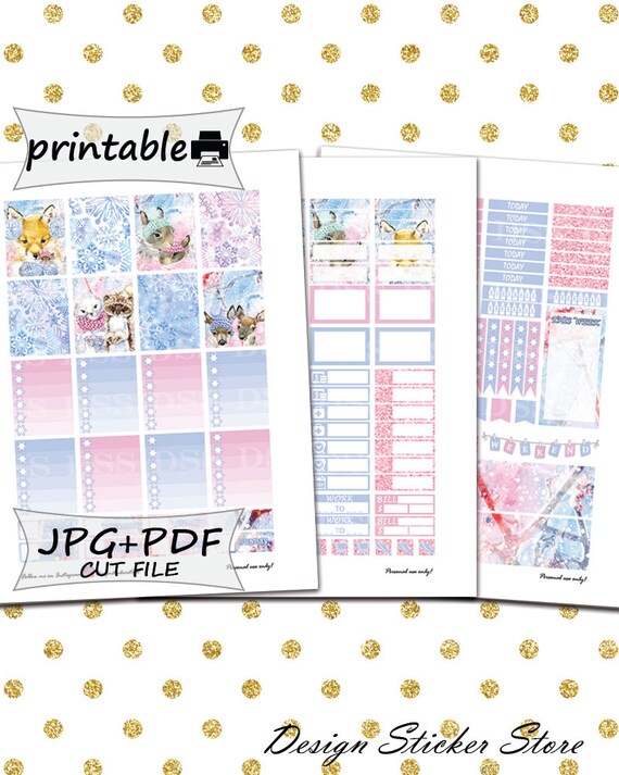 Scrapbooking Winter Wonderland//Printable Weekly Kit // Printable PDF ...
