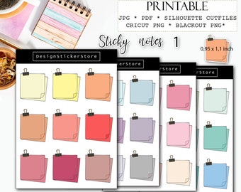 STICKY NOTES 1 printable planner stickers/Printable sticky notes stickers