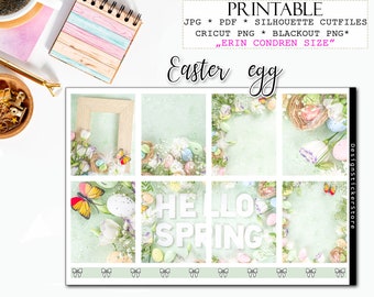 EASTER EGG printabl photo Planner Stickers/Printable planner stickers for Erin Condren Planner /Printable Planner Stickers/Printable photo