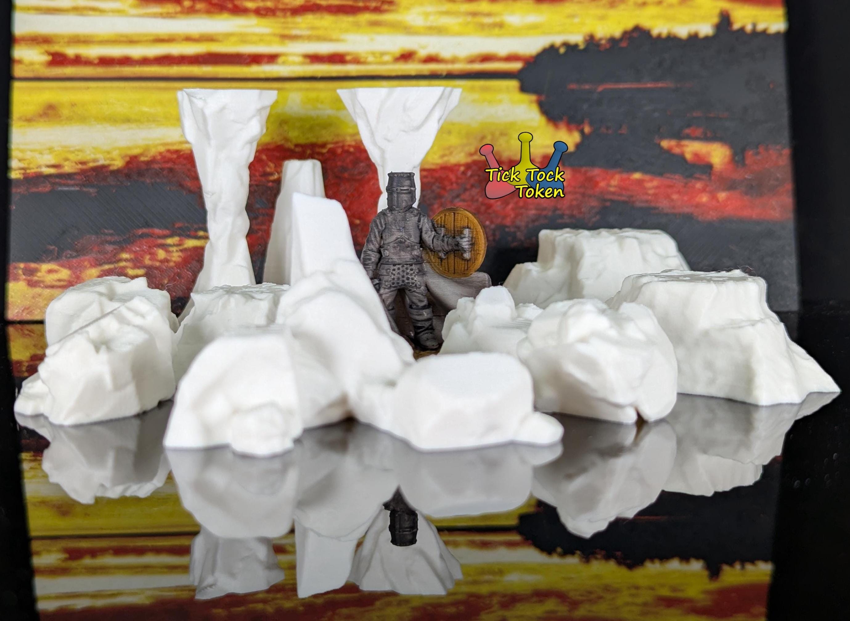 Mini Rocks Scatter Image Rock Scatter Terrain Set for Tabletop RPG Miniature Wargaming Scenery ...