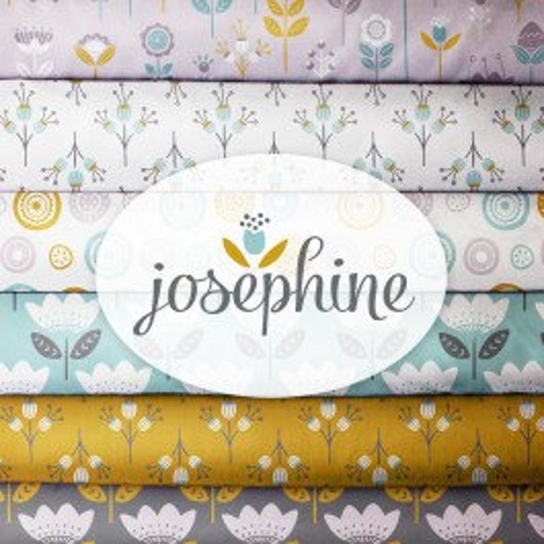Floral Half Yard BUNDLE Quilting FABRIC Quilters Gift Lavendar Fabric Bundle Josephine Camelot Fabrics Quilting Prints