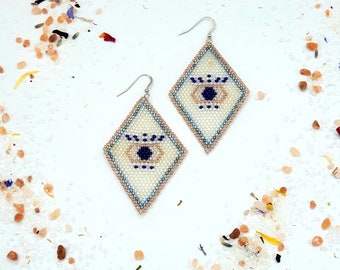 All Seeing Eye Woven Earrings