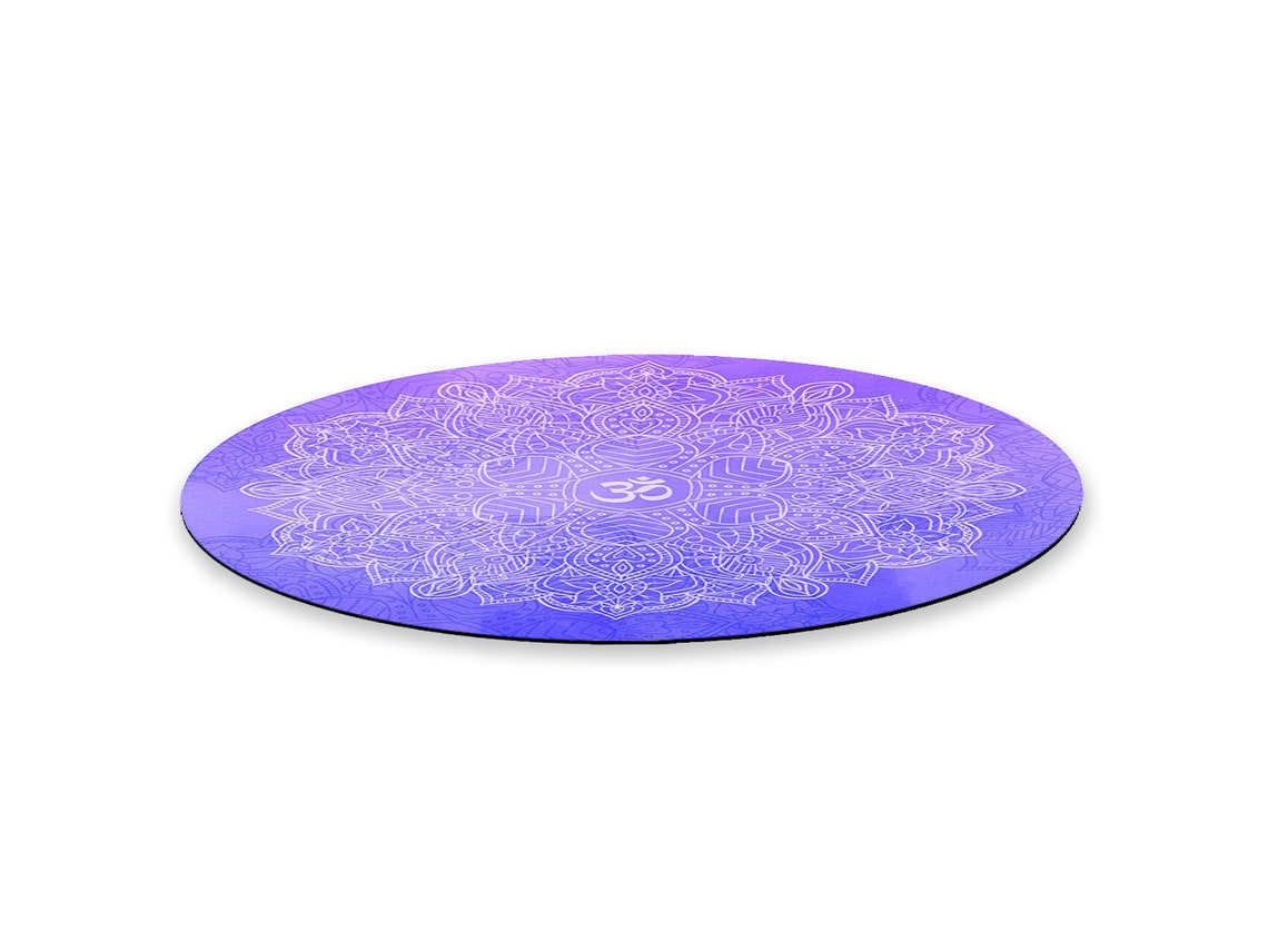 55X55 Inches Suede Round Yoga Mat Eco Friendly Suede Natural Etsy