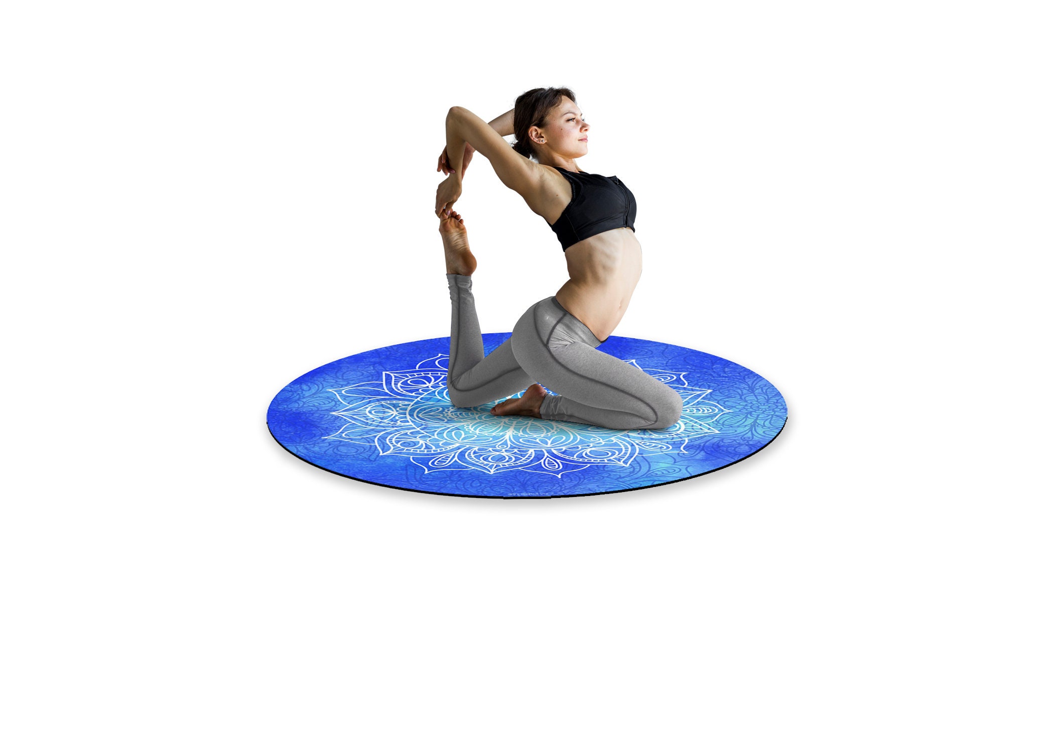 55X55 Inches Suede Round Yoga Mat Eco Friendly Suede Natural Etsy