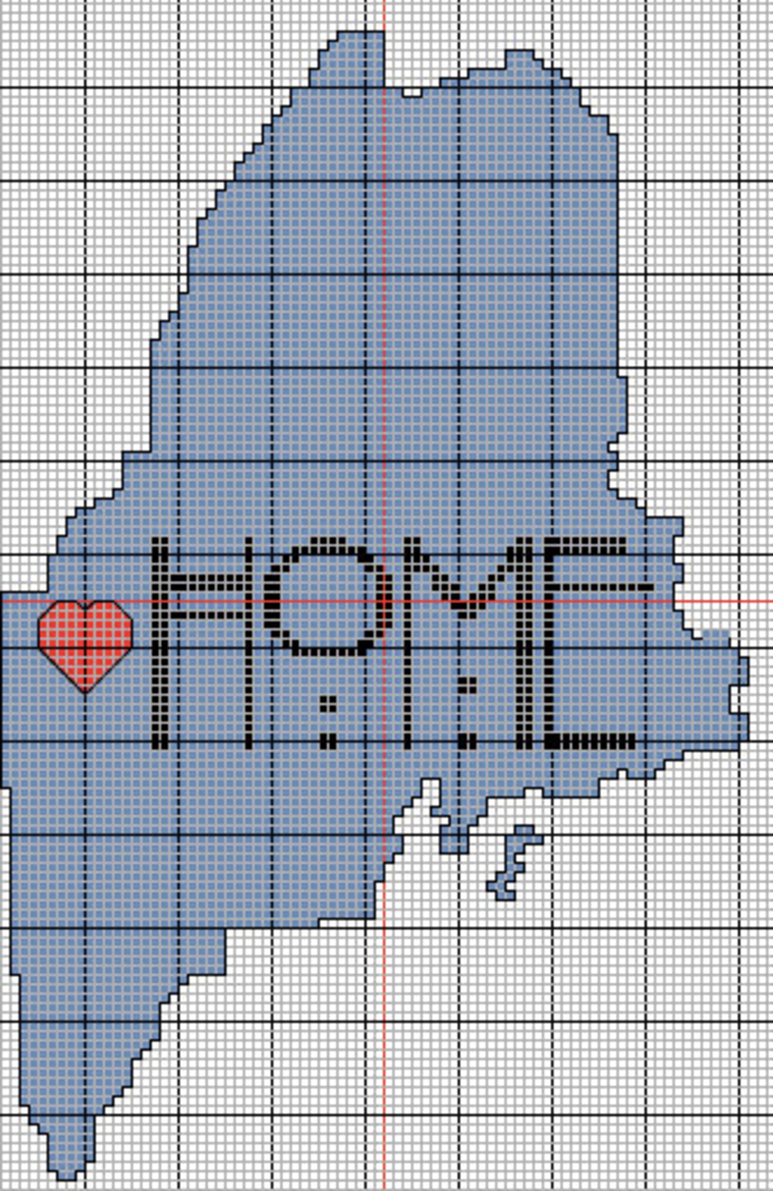 Maine is Home Crossstitch Pattern Etsy