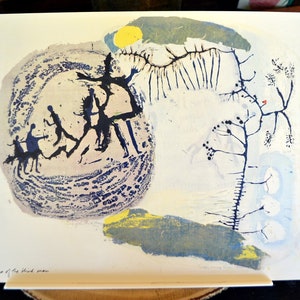 Sister Corita Print "Cure of the Blind Man" 1960s Modern Pop Art Modernist 1968 10x14