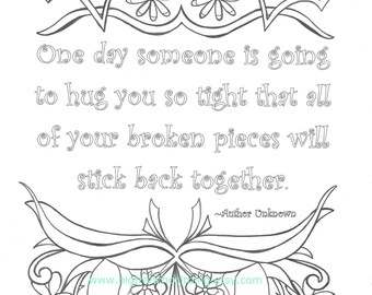 Quote Coloring Page