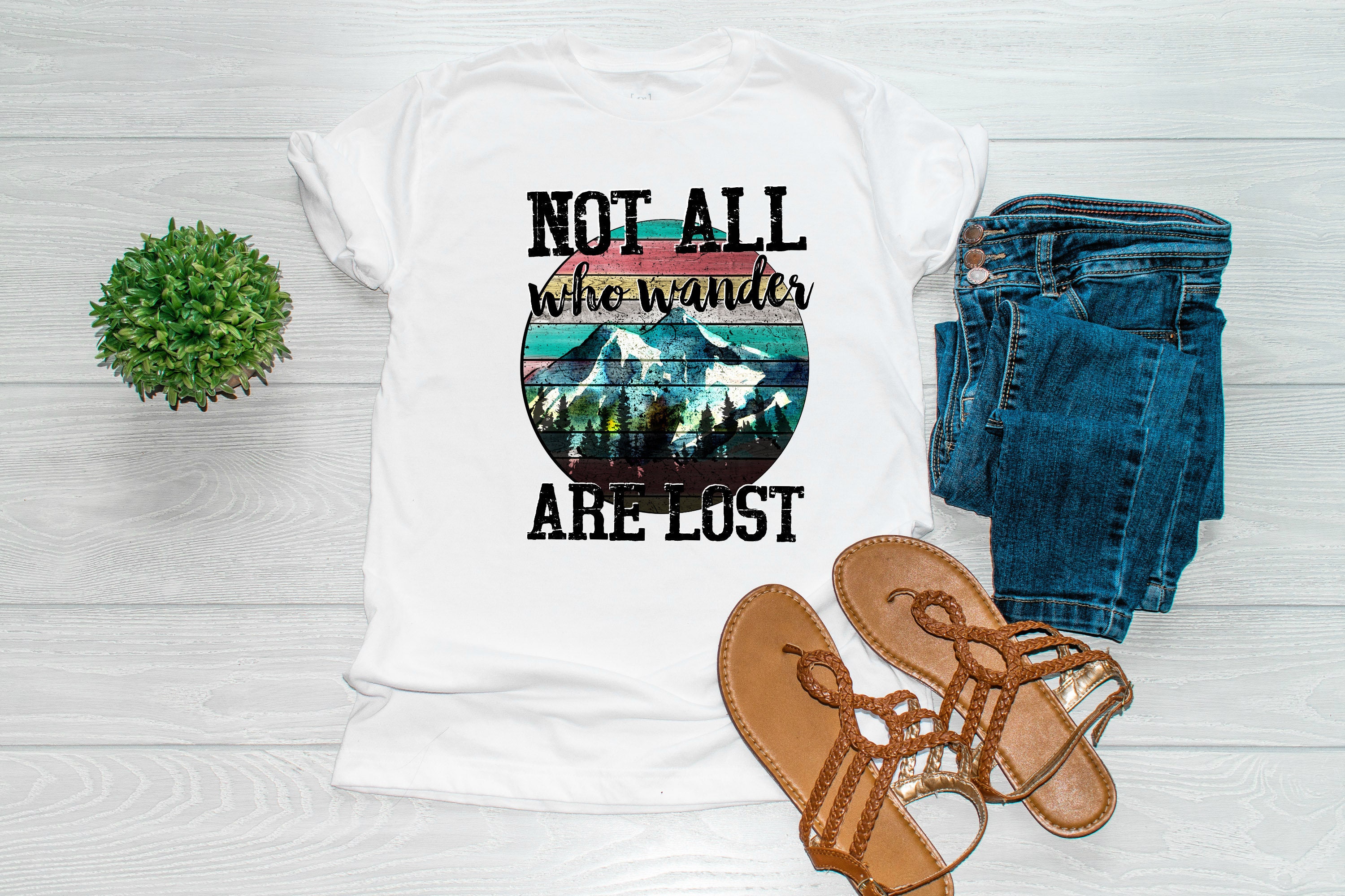 Not All Who Wander are Lost Ready to Press Sublimation | Etsy