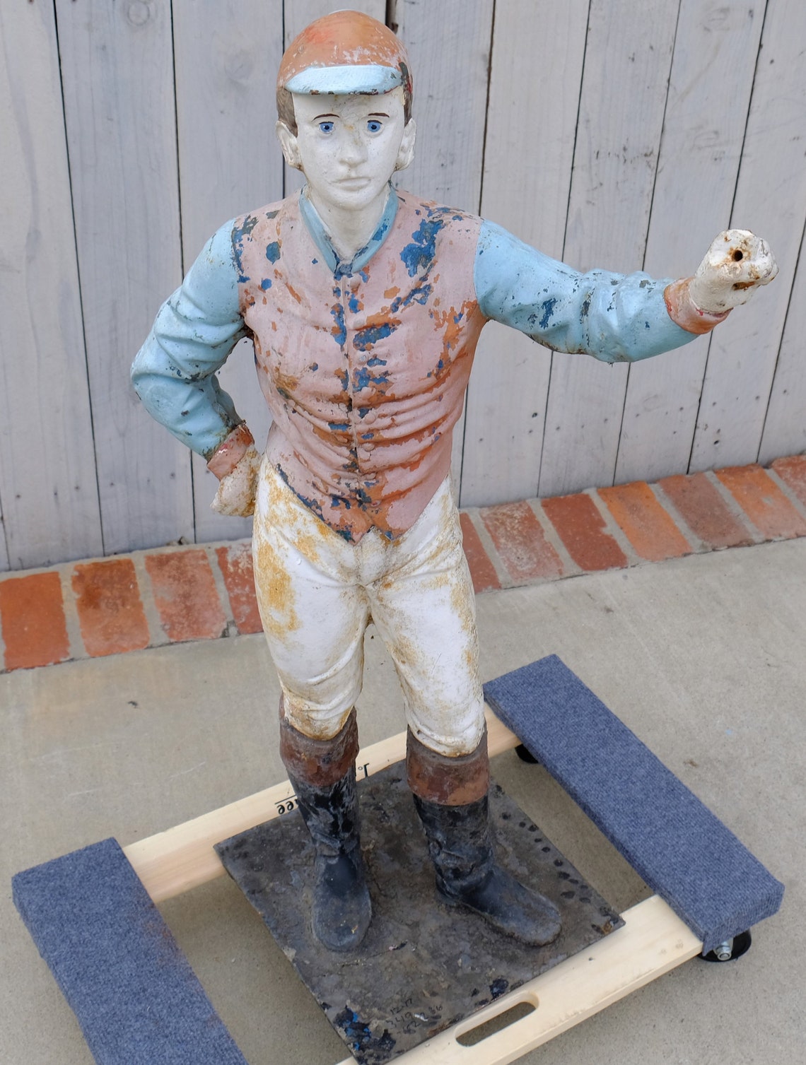 Antique cast iron Jocko Lawn Jockey 39 over 3 feet Etsy