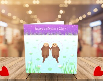 Otter Valentines Day Etsy
