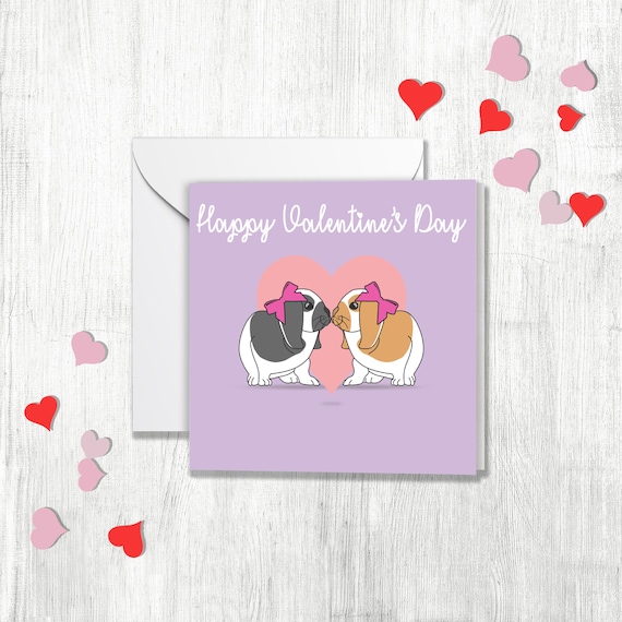 Gay Valentines Card Otter Couple Boyfriend or Husband Valentines day card