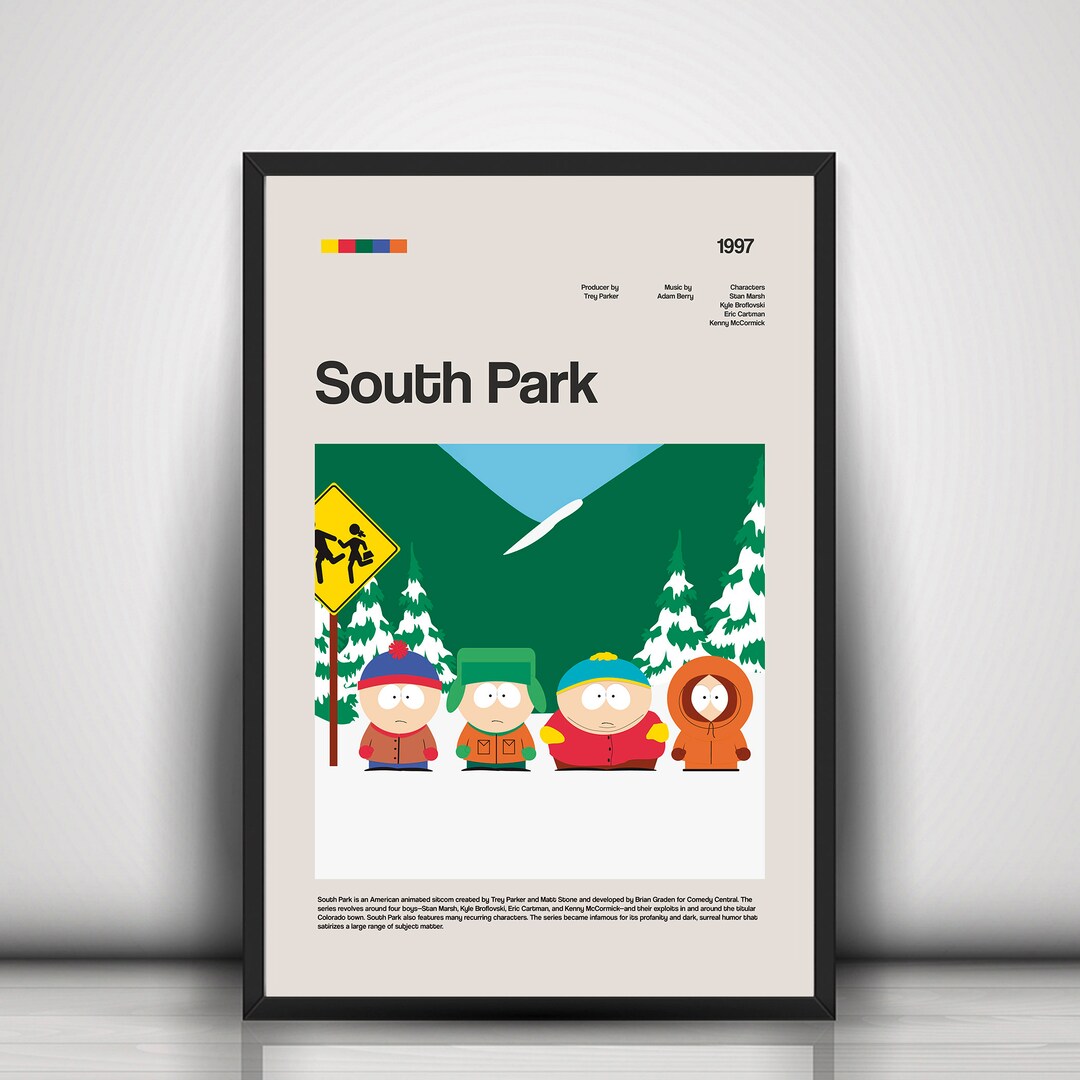 South Park Series Poster, Series Poster Print, Vintage Wall Decor ...