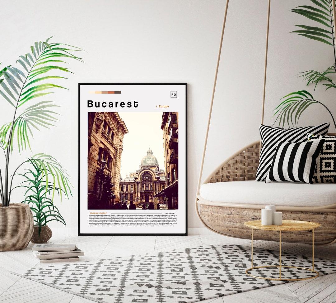 Bucarest Print, Poster, Wall Art, Artwork, Photo, Photography, Cover